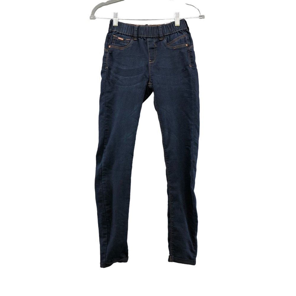 NWT Suiteblanco Jeggings‎ Womens Size 2 Pull On Blue Dark Wash Roll Cuff Skinny